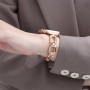 Металлический ремешок Fashion Coarse Weaving для часов Apple Watch rose gold