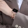 Металлический ремешок Fashion Coarse Weaving для часов Apple Watch rose gold