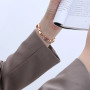 Металлический ремешок Fashion Coarse Weaving для часов Apple Watch rose gold