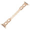 Металлический ремешок Fashion Coarse Weaving для часов Apple Watch rose gold