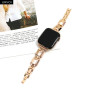 Металлический ремешок Fashion Coarse Weaving для часов Apple Watch rose gold