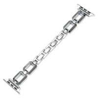Металевий ремінець Fashion Coarse Weaving для годинника Apple Watch silver
