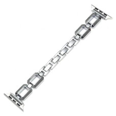 Металевий ремінець Fashion Coarse Weaving для годинника Apple Watch silver