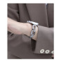 Металлический ремешок Fashion Coarse Weaving для часов Apple Watch silver