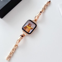 Металлический ремешок Lady band ARC для часов Apple Watch rose gold