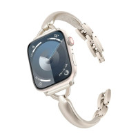 Металевий ремінець Lady band ARC для годинника Apple Watch star light