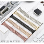 Металевий ремінець Lady band New для годинника Apple Watch starlight