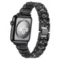 Металевий ремінець Lady band New для годинника Apple Watch black