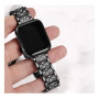 Металевий ремінець Lady band New для годинника Apple Watch black