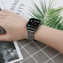 Металевий ремінець Lady band New для годинника Apple Watch black