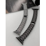 Металевий ремінець Lady band New для годинника Apple Watch black