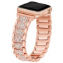Металевий ремінець Lady band New для годинника Apple Watch rose gold