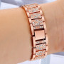 Металевий ремінець Lady band New для годинника Apple Watch rose gold