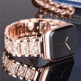 Металевий ремінець Lady band New для годинника Apple Watch rose gold