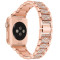 Металевий ремінець Lady band New для годинника Apple Watch rose gold