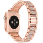 Металевий ремінець Lady band New для годинника Apple Watch rose gold