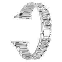 Металевий ремінець Lady band New для годинника Apple Watch silver