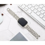 Металлический ремешок Lady band New для часов Apple Watch silver