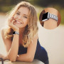 Металевий ремінець Lady band New для годинника Apple Watch starlight
