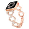 Металлический ремешок Lady band Rings Brilliant для часов Apple Watch gold
