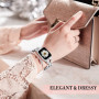 Металлический ремешок Lady band Rings Brilliant для часов Apple Watch silver