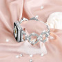 Металлический ремешок Lady band Rings Brilliant для часов Apple Watch silver