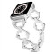 Металлический ремешок Lady band Rings Brilliant для часов Apple Watch silver