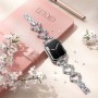 Металлический ремешок Lady band Rings Brilliant для часов Apple Watch silver