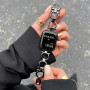 Металлический ремешок Lady band Rings для часов Apple Watch black