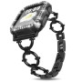 Металлический ремешок Lady band Rings для часов Apple Watch black