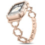 Металевий ремінець Lady band Rings для годинника Apple Watch gold