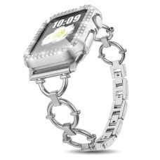 Металлический ремешок Lady band Rings для часов Apple Watch silver