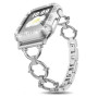 Металлический ремешок Lady band Rings для часов Apple Watch silver