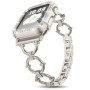 Металлический ремешок Lady band Rings для часов Apple Watch star light
