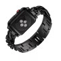 Металлический ремешок Lady band для часов Apple Watch black