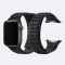 Кожаный ремешок Leather Link Felt для часов Apple Watch black
