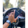 Кожаный ремешок Leather Link Felt для часов Apple Watch blue