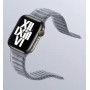 Кожаный ремешок Leather Link Felt для часов Apple Watch gray
