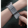 Кожаный ремешок Leather Link Felt для часов Apple Watch gray