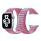 Кожаный ремешок Leather Link Felt для часов Apple Watch pink