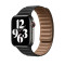 Кожаный ремешок Leather Link для часов Apple Watch black