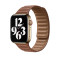Кожаный ремешок Leather Link для часов Apple Watch saddle brown