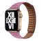 Кожаный ремешок Leather Link для часов Apple Watch rose pink