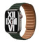 Кожаный ремешок Leather Link для часов Apple Watch sequoia green