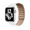 Кожаный ремешок Leather Link для часов Apple Watch white