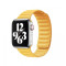 Кожаный ремешок Leather Link для часов Apple Watch yellow