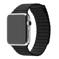 Шкіряний ремінець Leather Loop для годинника Apple Watch black