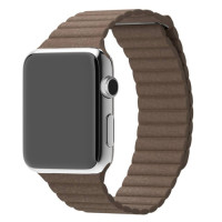Кожанный ремешок Leather Loop для часов Apple Watch brown