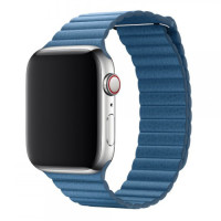 Шкіряний ремінець Leather Loop для годинника Apple Watch cape cod blue