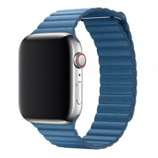 Кожанный ремешок Leather Loop для часов Apple Watch cape cod blue